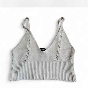 Missguided Cream Knit Top